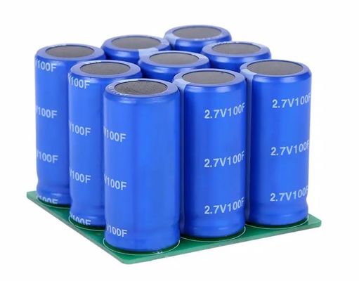 Pengisian Cepat Kapasitor Super 2.7 V 100 F Umur Panjang Efisiensi Tinggi