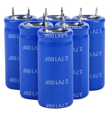 Long Cycle Life 100f 2.7 V Superkapasitor Karakteristik Suhu Ultra Rendah Yang Baik