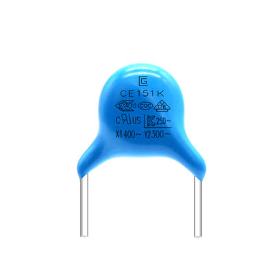 Small Loss Y2 Safety Capacitor Bahan Keramik 151K untuk Power filter
