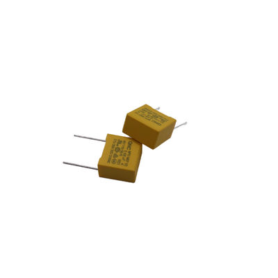 Faktor Dissipasi Kondensator Perangkat Keamanan Radial X2 ≤ 0,1% dan Murah 0.1UF/310VAC