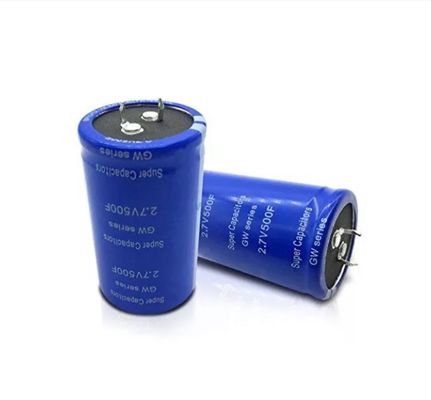 Super Capacitor Tahan Lama 500F 2,7 V Sampel Pengisian Cepat Tersedia