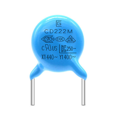 400VAC Y1 Safety Capacitor 222M Untuk Sirkuit AC Frekuensi Tinggi