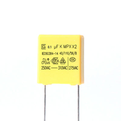 Radial X2 Safety Capacitor 250VAC Capacitance Range 0.001uF - 4.7uF - 40.C sampai 85.C