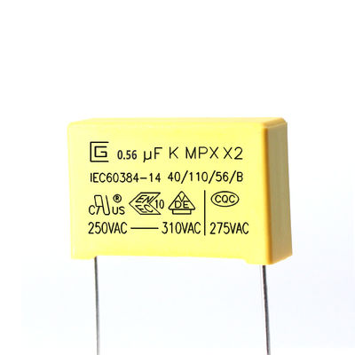0,56 UF 564K X2 Safety Capacitor 275VAC Umur Panjang Karena Efek Penyembuhan Sendiri