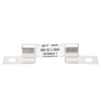 500V 50A Electric Vehicle Fuse Stabilitas Baik Volume Kecil Untuk Kendaraan Energi Baru