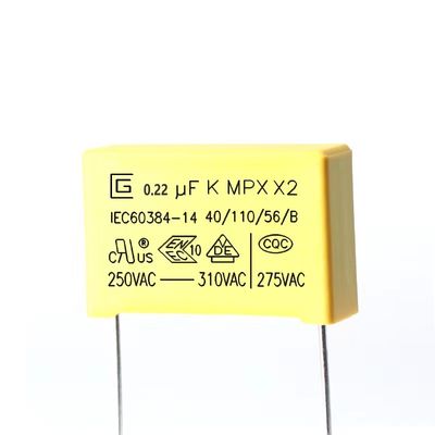 0.22UF 224K P15MM 310VAC Anti Gangguan Kapasitor Untuk Papan Kontrol Catu Daya
