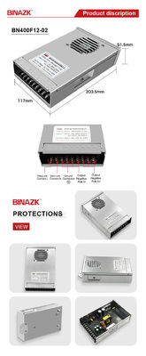 Outdoor Rainproof Switching Power Supply 12V 400w Led Berkinerja Tinggi