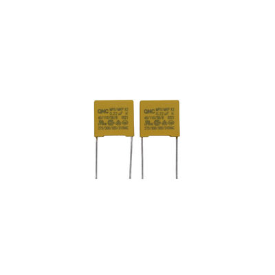 2.2UF 275VAC P22.5X2 Kondensator Keamanan 50/60Hz Kekuatan Dielektrik untuk Peralatan Listrik