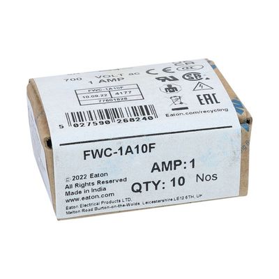 Kemampuan Bersepeda dan Kinerja Cramic Fuse Eaton Bussmann 10 X 38 Mm Ferrule Fuse FWC-1A10F