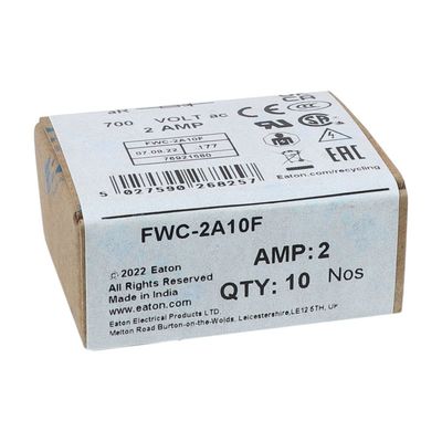 Kemampuan Bersepeda dan Kinerja Cramic Fuse Eaton Bussmann 10 X 38 Mm Ferrule Fuse FWC-2A10F