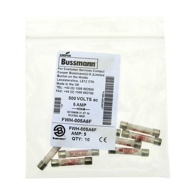 Ferrule Fuse Link Untuk Perlindungan DC Common Bus FWH-005A 6*32mm Ukuran