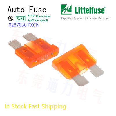 Otomotif Littelfuse 7.5A Auto Blade Fuse Brown 32V Dc Mfr Bagian No 0287007.5.PXCN