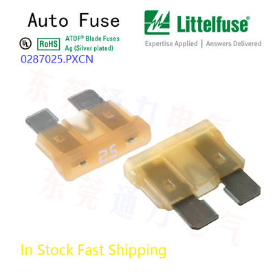 Otomotif Littelfuse 7.5A Auto Blade Fuse Brown 32V Dc Mfr Bagian No 0287007.5.PXCN