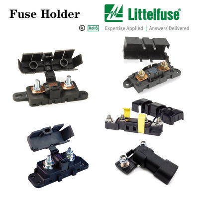 Bolt Down Series Fuse Holder High Current Circuit Protection 02980900S M6 Slots X 15MM Panjang