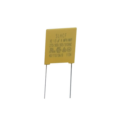 Kapasitor Keselamatan X2 1.5UF/275VAC P22.5MM dan Toleransi Kapasitansi ±20% Dijamin untuk Kinerja