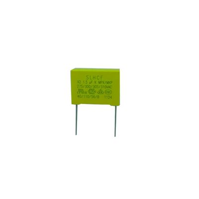 Resistansi Isolasi ≥ 10 P10 15 22.5 7.5MM Kapasitor Keselamatan X2 Tinggi Untuk Industri