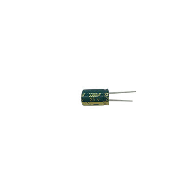 Kapasitor Elektrolit Aluminium Miniatur Industri 3300UF 25V